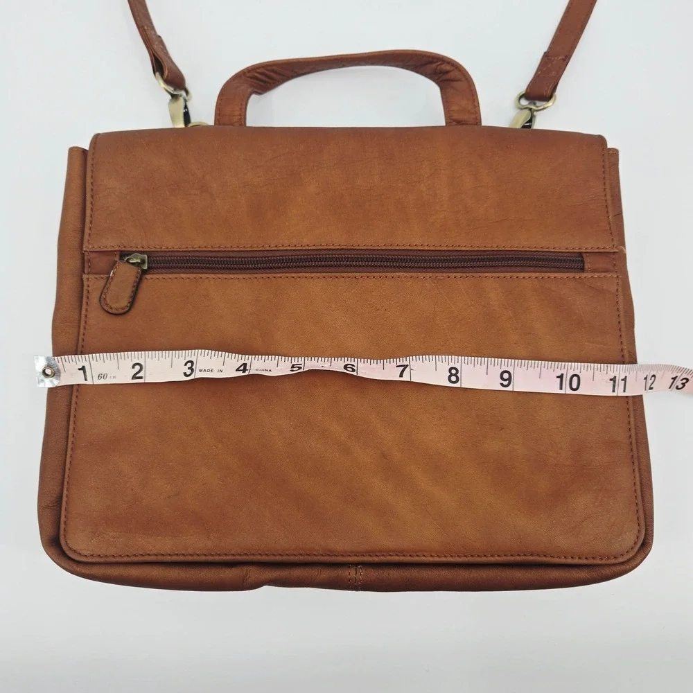 Boulder Ridge‎ Full Grain Leather Messenger Bag Vintage 90s Gorpcore Unisex
